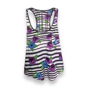 Lily White English Roses Women’s S Satin Racerback Tank Top